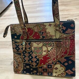 Elegant Multicolor Patterned Women's Bag